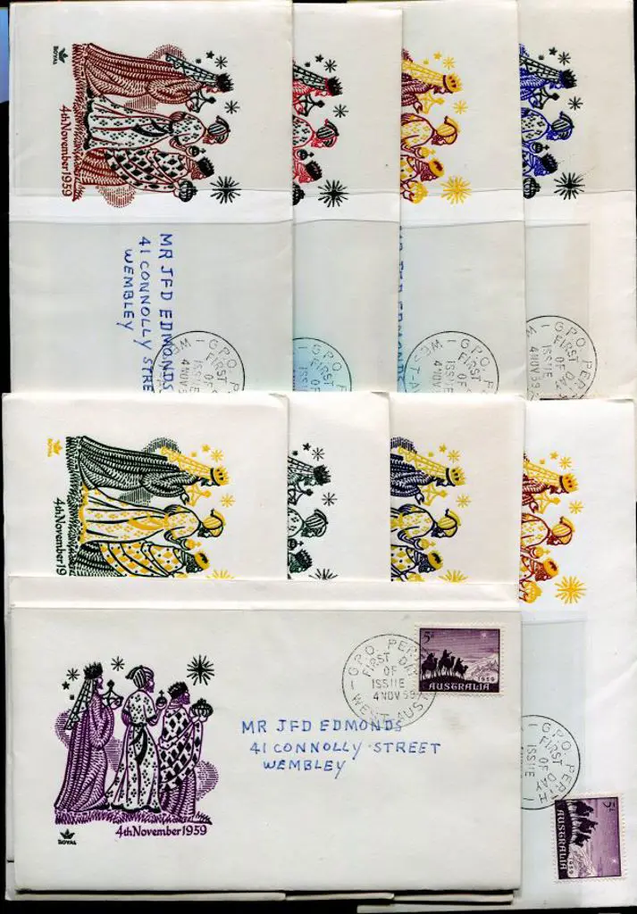1959 (4th Nov) 5d Christmas set of 10 Royal illust ... Image 1++