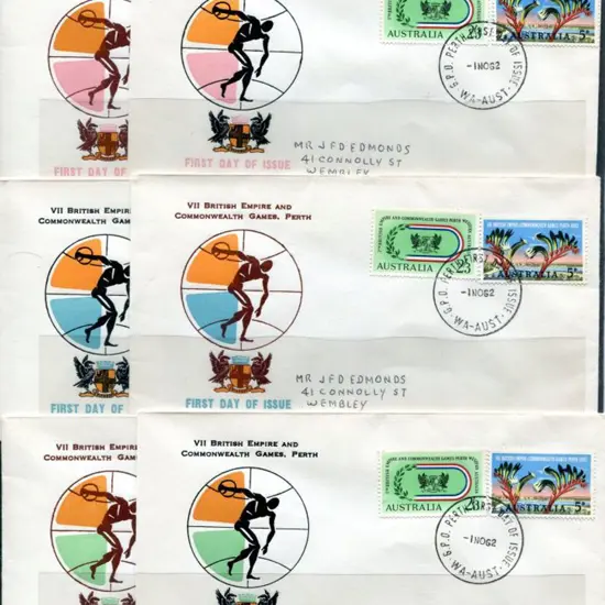 1962 (1st Nov) Commonwealth Games set of 6 Royal ...