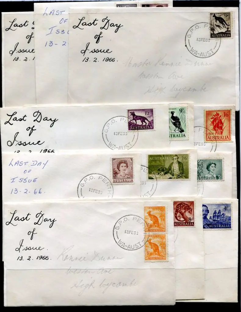 1966 (13th Feb) range of "Last Day of Issue ... Image 1++