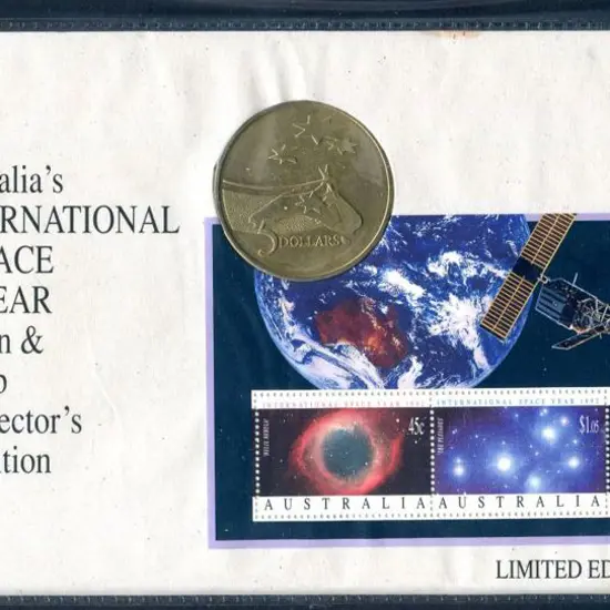 1992 (1st June) International Space Year "Coin & ...