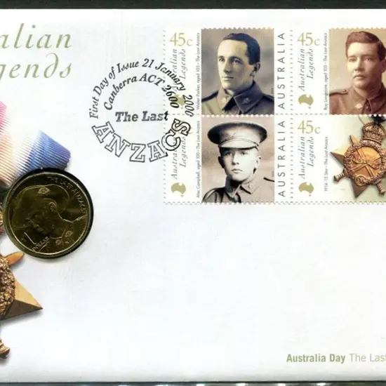 2000 (21st Jan) Australian Legends - ANZACS PNC ...
