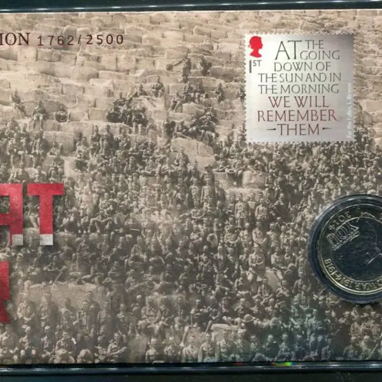 2014 (8th Aug) "The Great War" £2 GB coin on ...