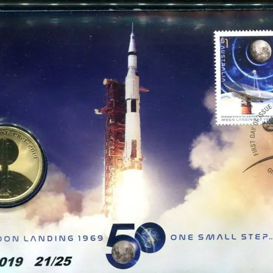 2019 (16th July) 50th Anniv Moon Landing $1 PNC ...