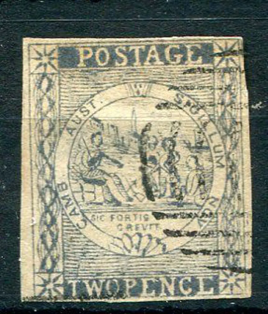 1850 2d deep blue Sydney view, plate III. Fine ... Image 1++