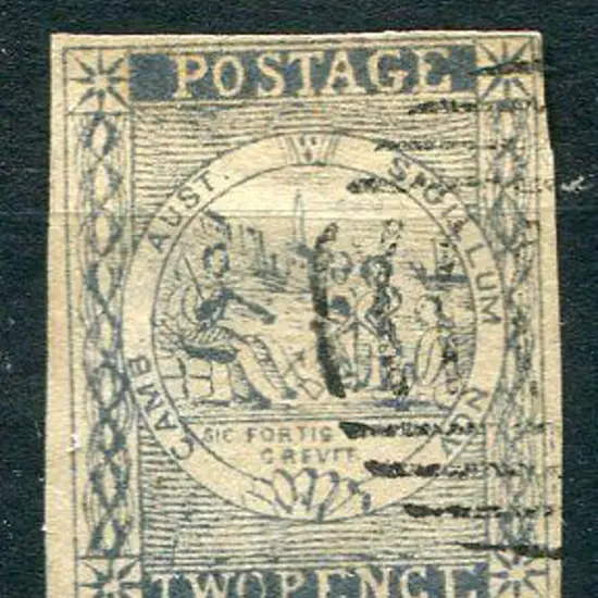1850 2d deep blue Sydney view, plate III. Fine ...
