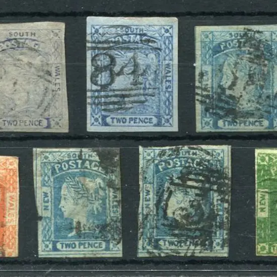 1851/54 imperf laureated issues. 11 good to fine ...