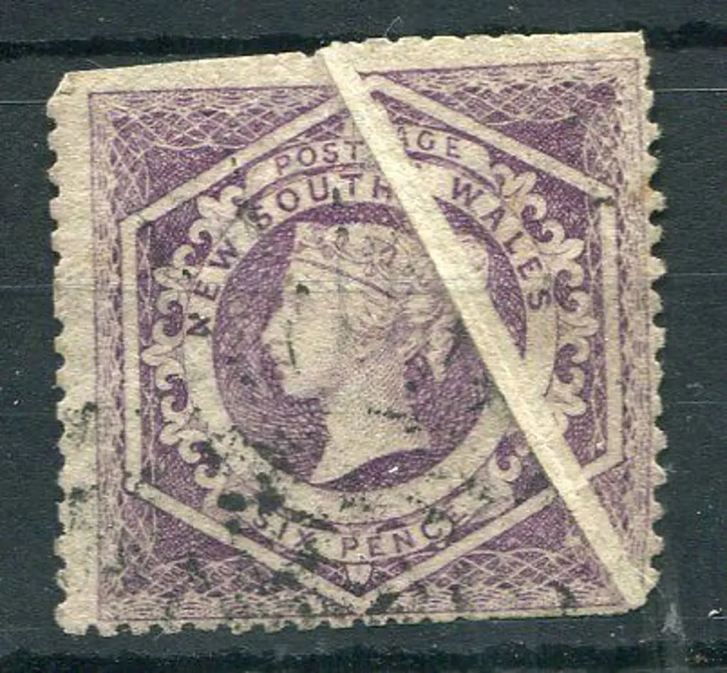1860/72 6d violet perf. 12, with spectacular ... Image 1++