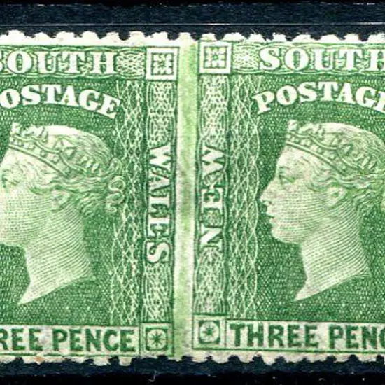 1882/97 3d yellow-green QV, perf 11 in marginal ...