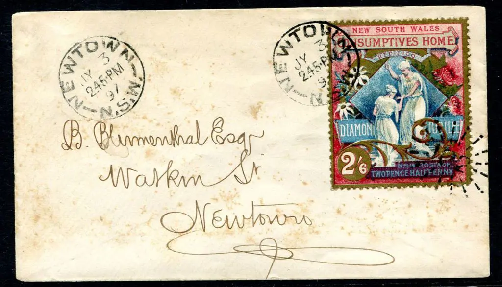 1897 2½d (2/6d) Diamond Jubilee Consumptive Homes ... Image 1++