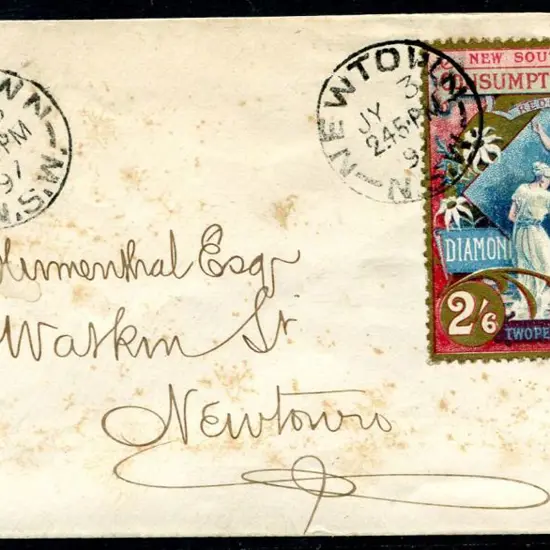 1897 2½d (2/6d) Diamond Jubilee Consumptive Homes ...