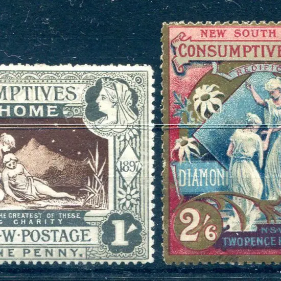 1897 Diamond Jubilee/Consumptive Homes ditto. MVLH ...