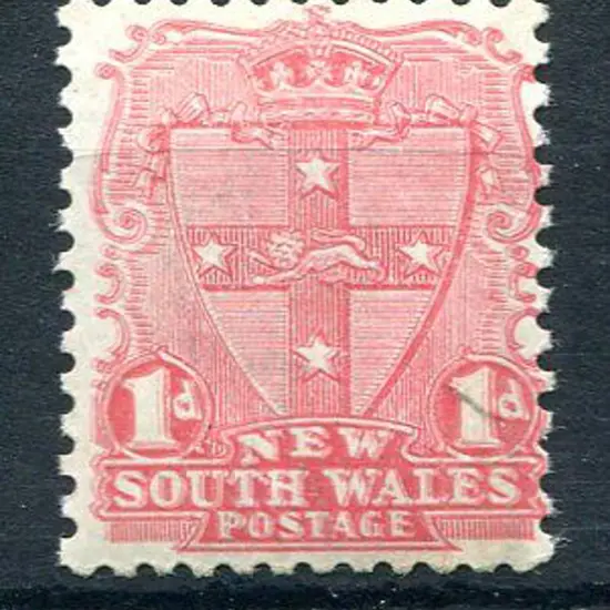 1905/10 1d shield with "double impression" of ...