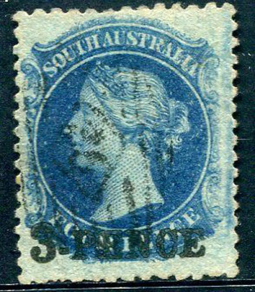 1868/79 "3 PENCE" in black on 4d Prussian blue QV, ... Image 1++