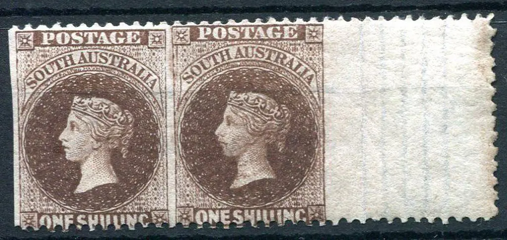 1876/1900 1/- chocolate QV, Broad Star wmk, perf ... Image 1++