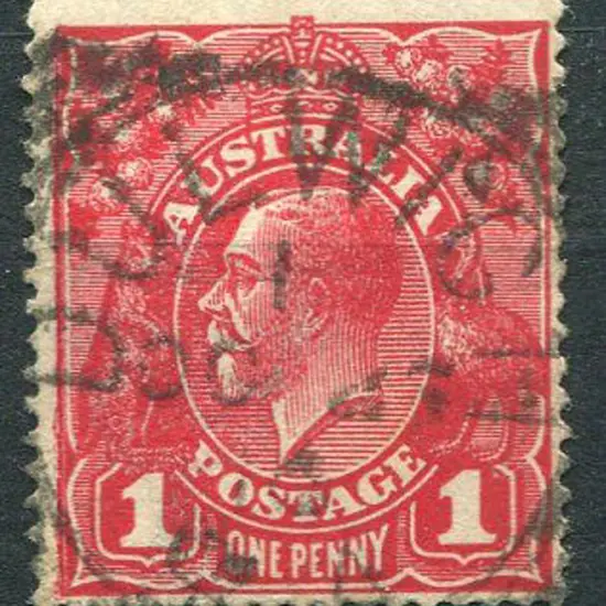 Dulwich SC 2 well-centred strike on 1d red KGV ...