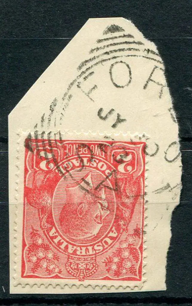 Fords SC on 2d red KGV on piece for 30 JY 23. F/U ... Image 1++