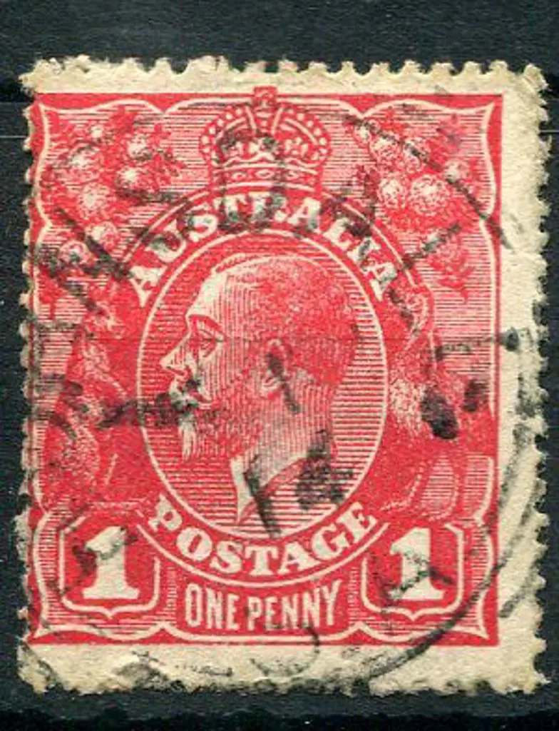 Hornsdale SC on 1d red KGV with part 1914 date. ... Image 1++