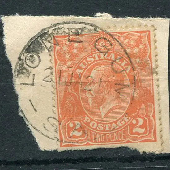Lone Gum on 2d orange KGV on piece dated 21 JA 21. ...