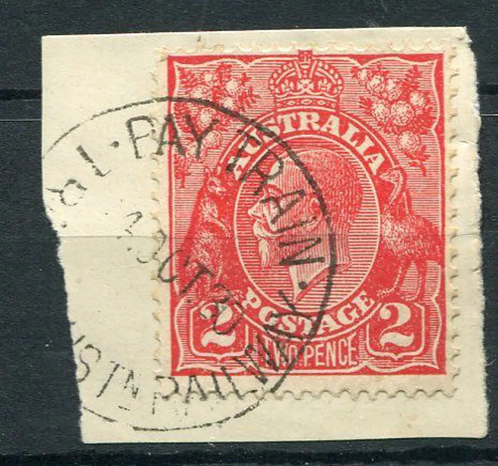 Trans Australian Railway Pay Train CM on 2d red ... Image 1++