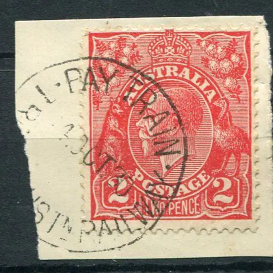 Trans Australian Railway Pay Train CM on 2d red ...