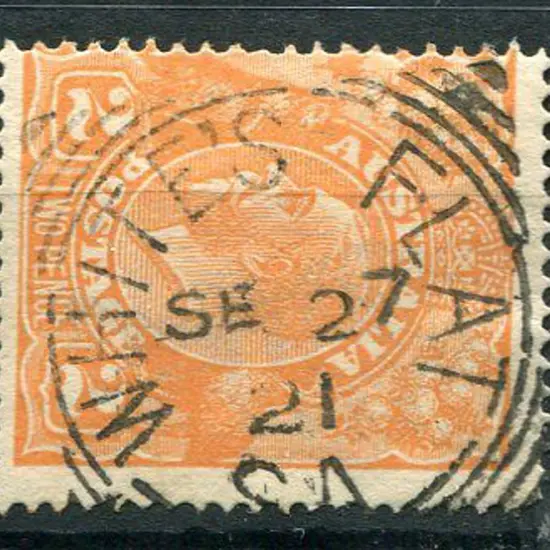 White's Flat SC on 2d orange KGV 27 Sep 21. An ...
