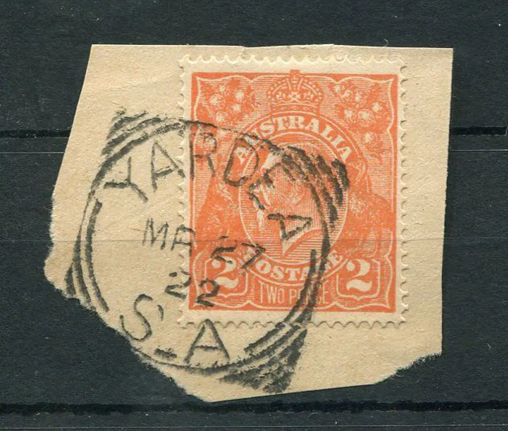 Yardea SC Fine complete strike on 2d orange KGV on ... Image 1++