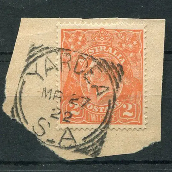 Yardea SC Fine complete strike on 2d orange KGV on ...