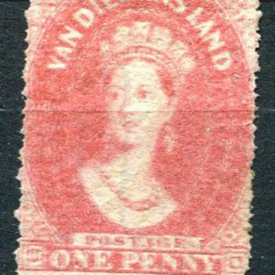 1868 1d carmine serrated perf 19. MH with 50% ...