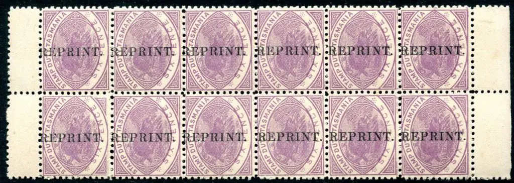 1880 6d mauve Stamp Duty positional block of 12 on ... Image 1++