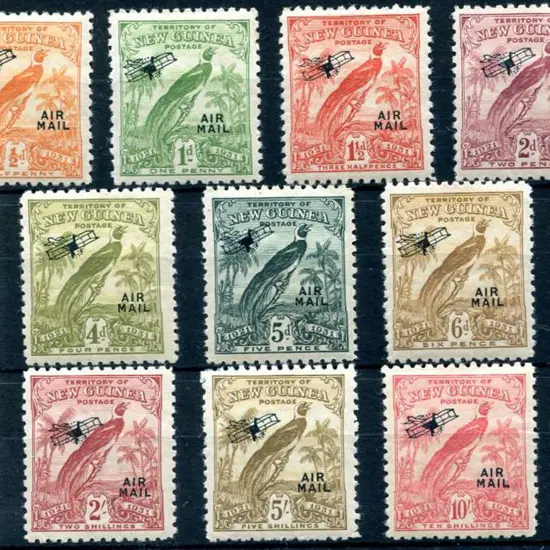 1931 "Dated Birds" ovptd "AIR MAIL" to £1. Fresh ...