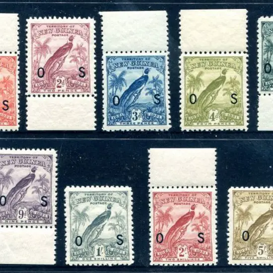 1931 BOP ovptd "OS" set to 5/-. Superb MUH with 6 ...