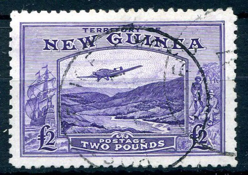 1935 £2 bright violet Bulolo Goldfields Air. Fine ... Image 1++