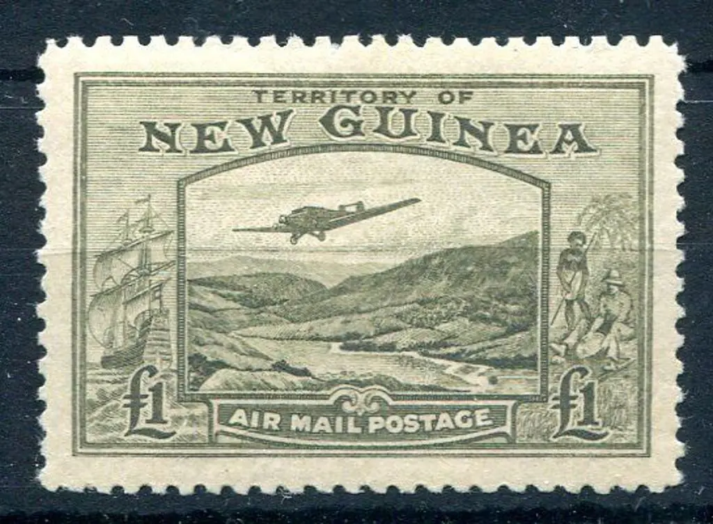 1939 £1 Bulolo Goldfields Air. MUH. SG 224, Cat. ... Image 1++
