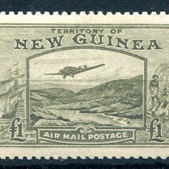 1939 £1 Bulolo Goldfields Air. MUH. SG 224, Cat. ...