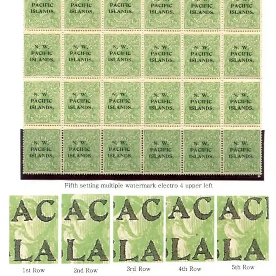 1915/16 ½d bluish-green KGV (Mult. wmk) block of ...