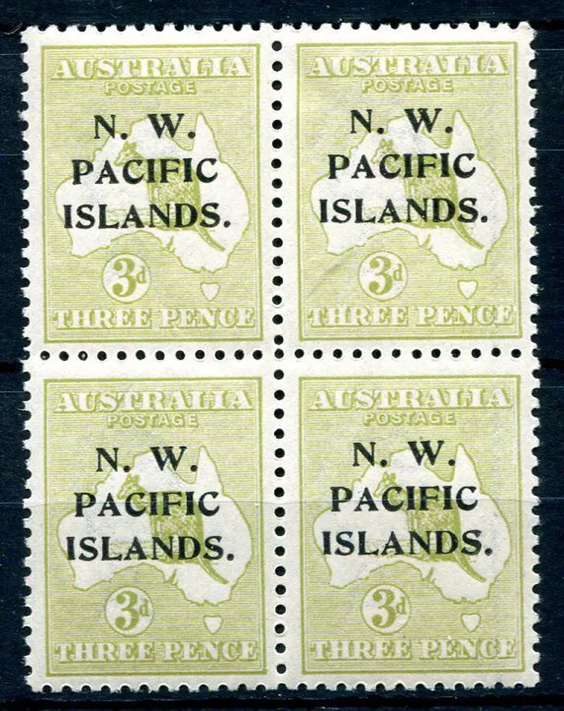 1915 3d pale olive kangaroo, Die 1, 3rd wmk. MUH ... Image 1++