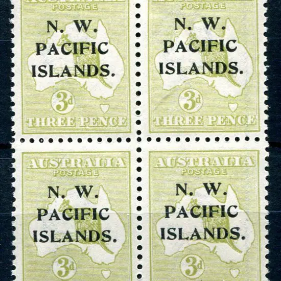 1915 3d pale olive kangaroo, Die 1, 3rd wmk. MUH ...