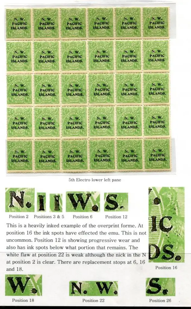 1916 ½d Green KGV (Single wmk) block of 30 from ... Image 1++