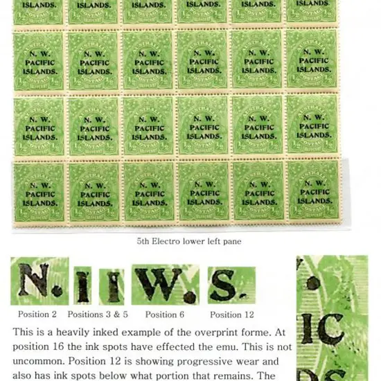 1916 ½d Green KGV (Single wmk) block of 30 from ...