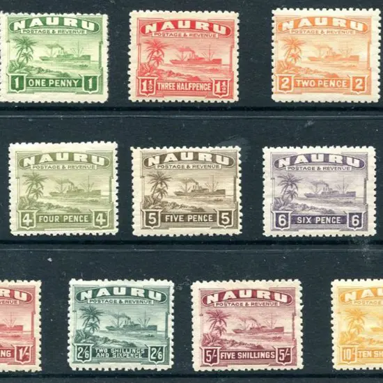 1924/48 ½d to 10/- set of 14 on rough surfaced ...