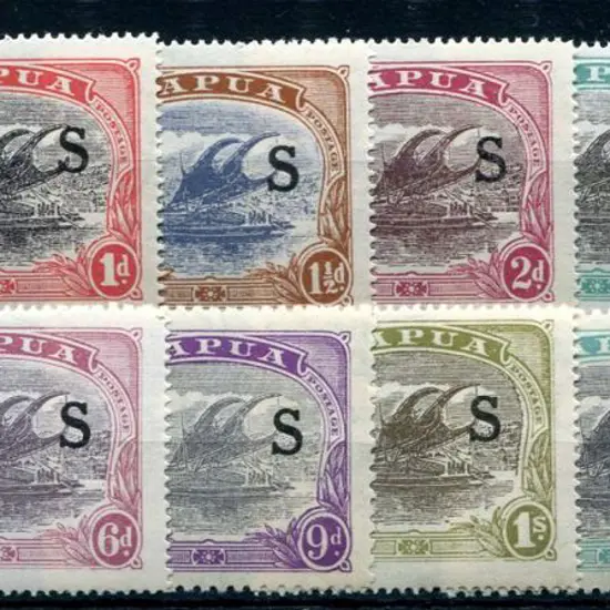 1931/32 ½d to 2/6d Lakatoi set of 12 ovptd "OS". ...