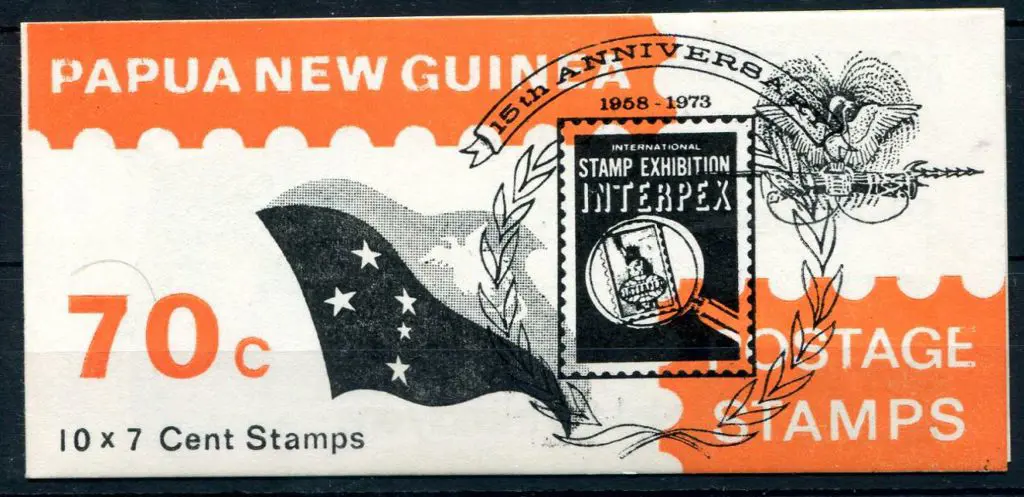 1973 Interpex booklet with orange & black cover. ... Image 1++