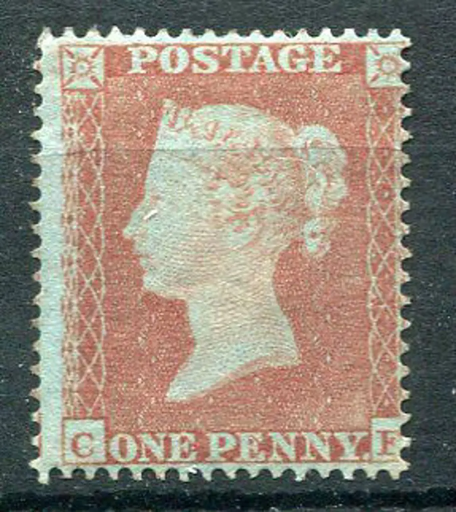 1854/57 1d red brown, perf 16, small crown wmk on ... Image 1++