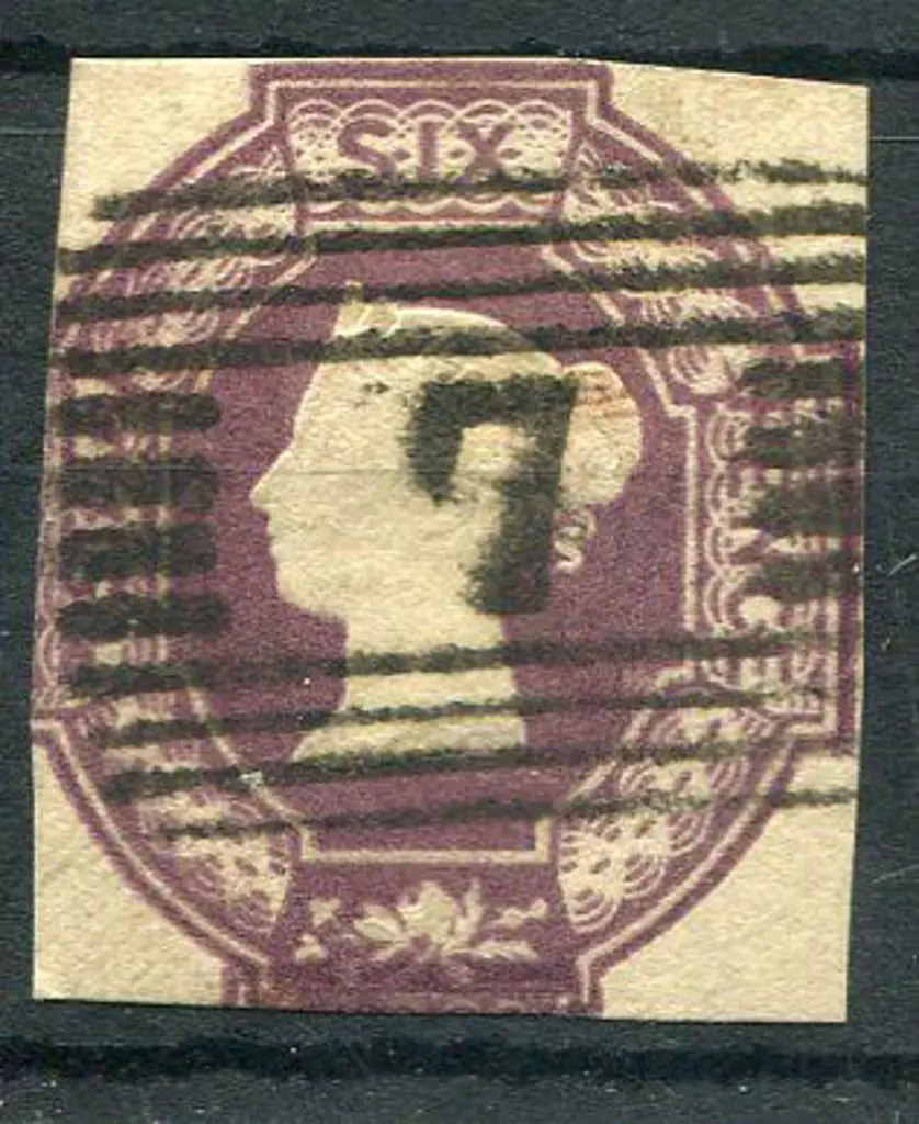 1847/54 6d purple embossed. Fine used with upright ... Image 1++