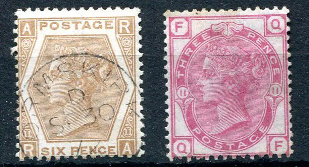 1872/73 6d buff, plate 11 fine used with Ormskirk ... Image 1++