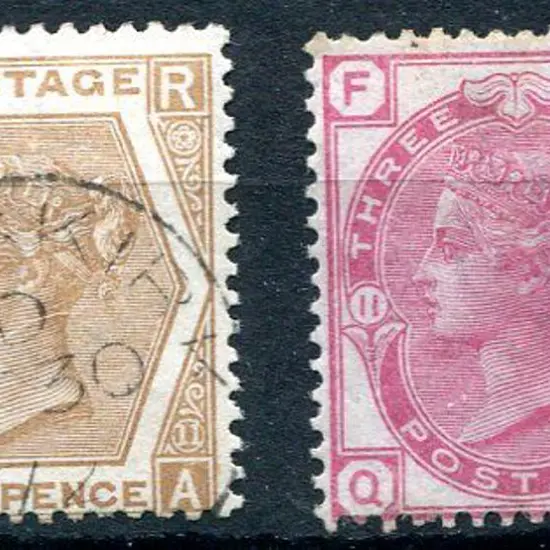 1872/73 6d buff, plate 11 fine used with Ormskirk ...