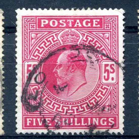 1902 2/6d dull purple used with a couple of ...