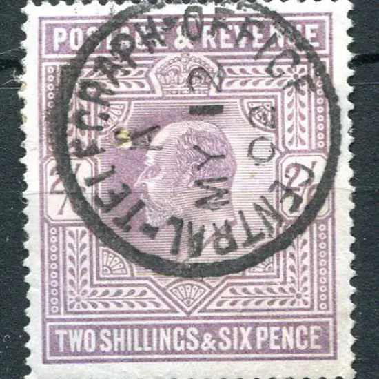 1902 2/6d lilac KEVII, DLR printing. Superb used ...
