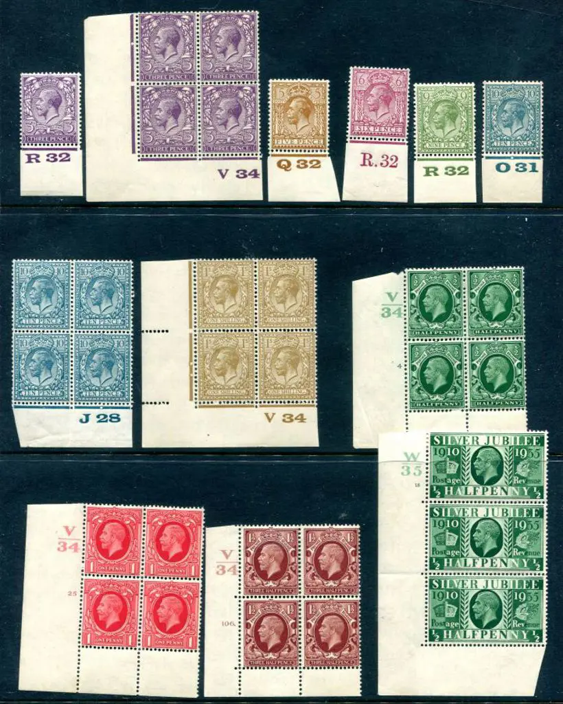 1924/26 KGV block cypher wmk MUH/MLH control ... Image 1++