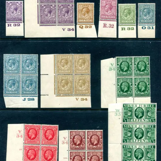 1924/26 KGV block cypher wmk MUH/MLH control ...